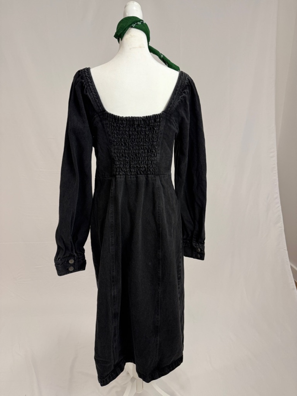 Future Collective by Kahlana Barfield Brown Black Denim Dress - Picture 4 of 5